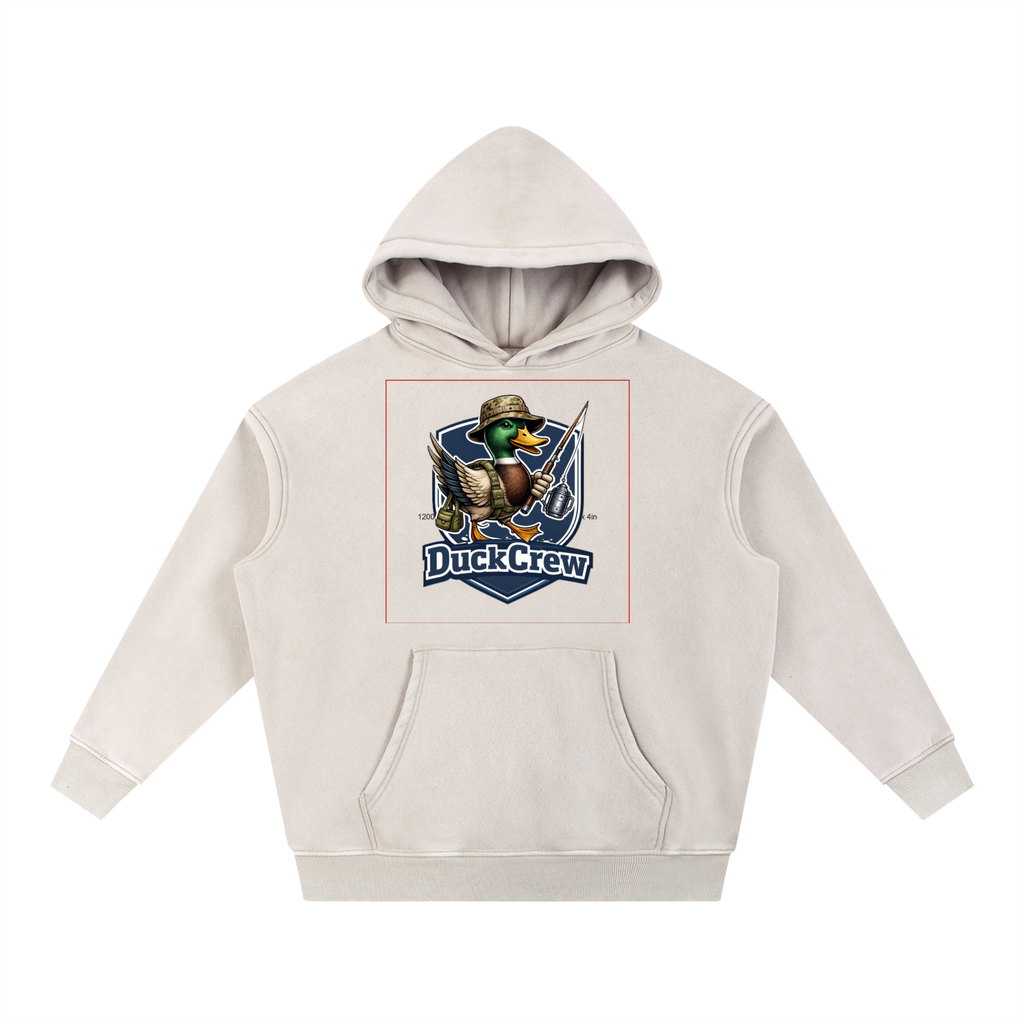 Snow Wash Fleece Oversize Hoodie